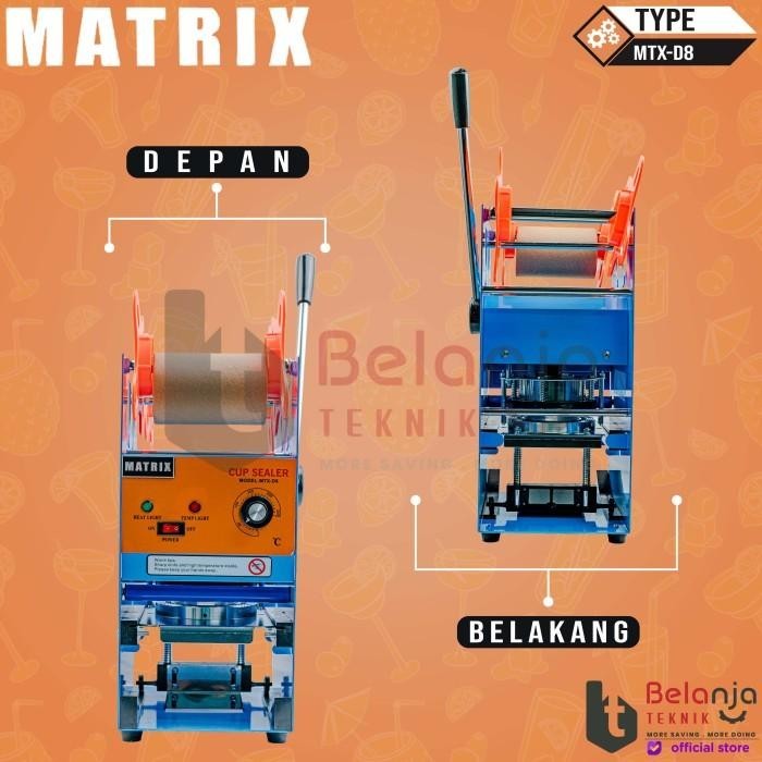 MESIN PRESS PLASTIK - CUP SEALER - MATRIX ET-D8