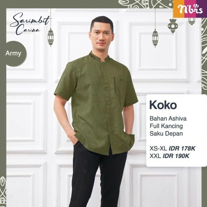 Sale Now Koko Sarimbit Nibras Carina Warna Army Baju Couple Lebaran Keluarga Limited Edition