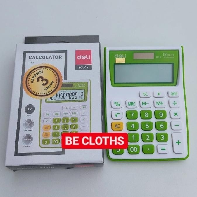 

Terbaik Deli 1122 Kalkulator 12 Digits assorted Colours E1122 - Orange ..