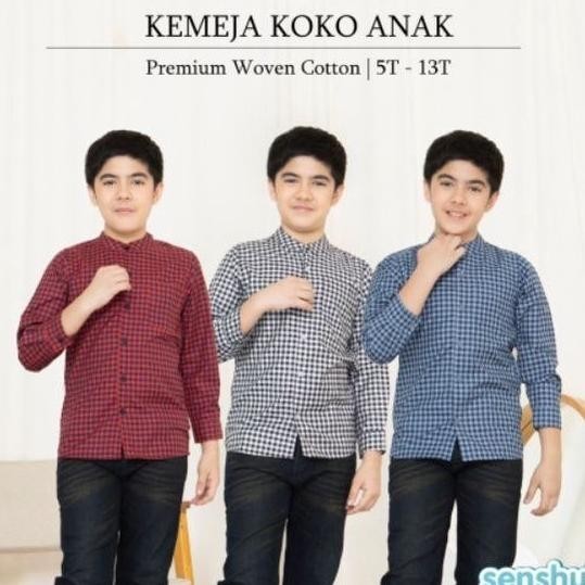 FSA (4-13th)KEMEJA KOKO LEBARAN ANAK REMAJA LAKI,BAJU LEBARAN ANAK COWOK,KEMEJA ANAK COWOK LAKI,BAJU
