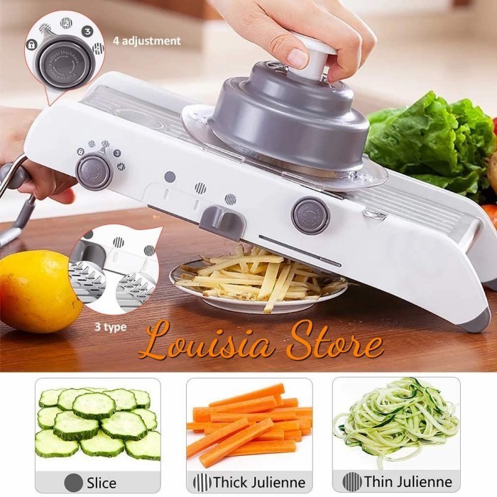 Pemotong Pengiris Sayur Buah Serbaguna Mandoline Slicer Multifungsi