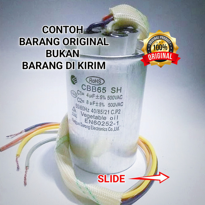 Terlaris Kapasitor Mesin Cuci 2 Tabung Sanken 8 + 4Uf Promo Terbaru