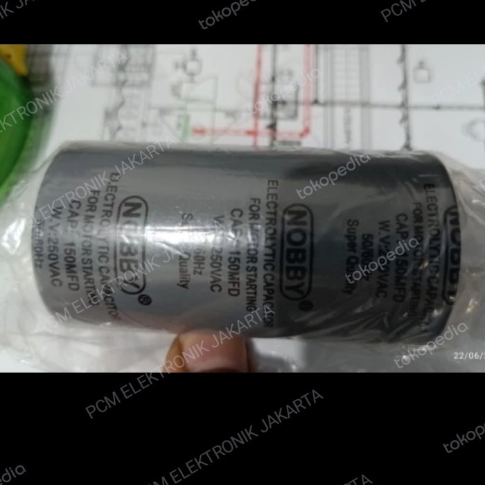 Terlaris Kapasitor Capacitor Ac Starting Mc 150Mfd 150Uf 150 Mfd Uf 250Vac 250V Promo Terbaru