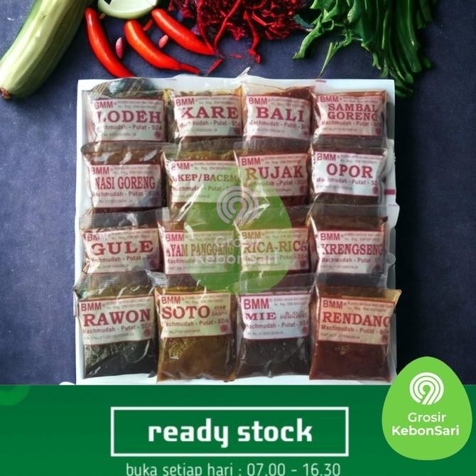 

yang dicari] bmm bumbu machmudah aneka varian