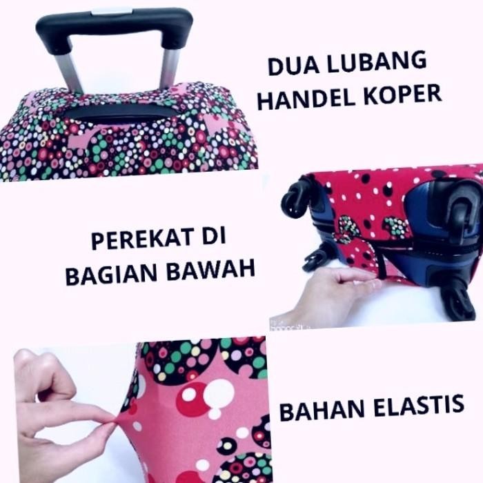 Cover Koper/Sarung Koper Polos Bahan Elastis Size 17 Inch-30 Inch