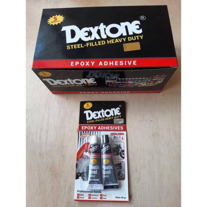 

LEM EPOXY DEXTONE 5 MENIT 48GR / LEM CAMPUR / LEM BESI / SERBAGUNA TERJAMIN BEST