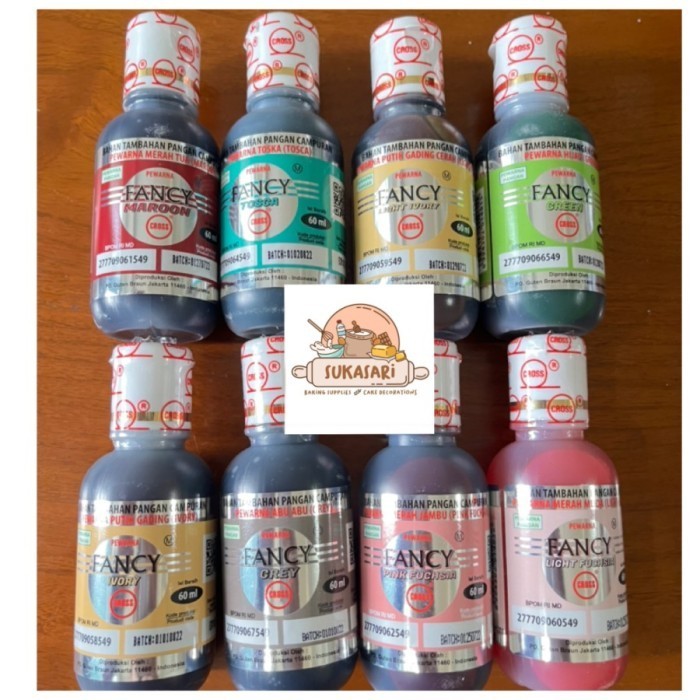 

Terbaru Cross Fancy Color 60Ml Pewarna Makanan Icing Color - Promo Terlaris