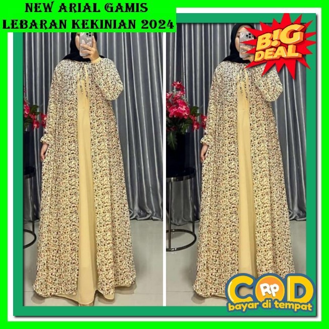 Baju Dress Wanita Muslim Kekinian Gamissyari Rmaja Dewasa Dres Ganis Cewe Elegan Kkinian Dress Lebar