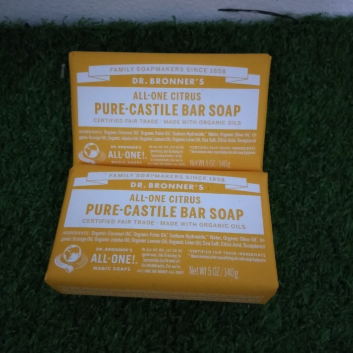 

Dr Bronner Pure Castile Bar Soap Citrus 140G 003