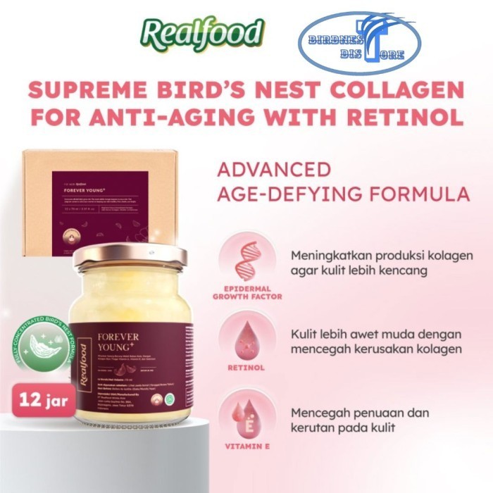

Realfood Forever Young Plus Extra Collagen Minuman Sarang Walet