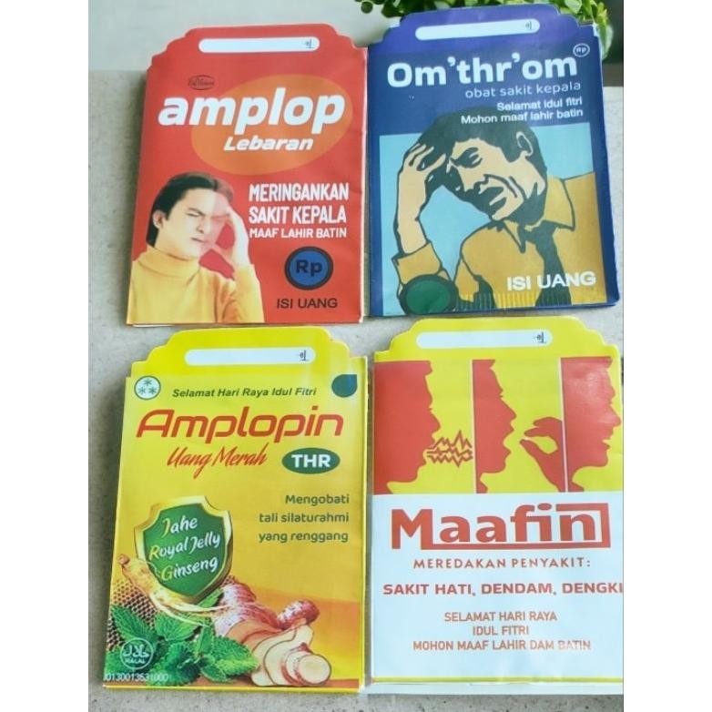 

Terlaris Amplop Lebaran Seri Obat Lucu Isi 40 Pcs/4 Pak Promo Terbatas