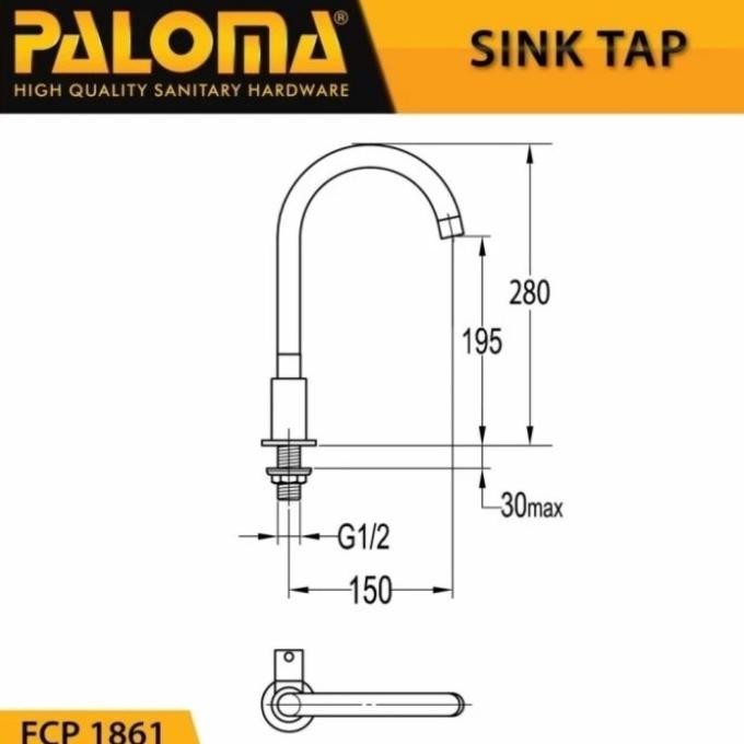 New Kran Sink Dapur Paloma || Fcp 1861