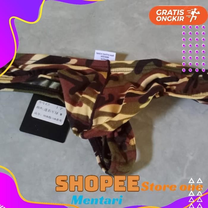 G STRING PRIA MOTIF LEOPARD ARMY TENTARA MACAN TUTUL CELANA DALAM KUALITAS PRODUK TERBAIK