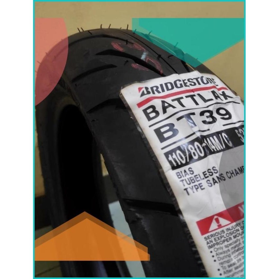 Ban battlax BT39 brigestone ring 14 110/80 16novz3 perkakas