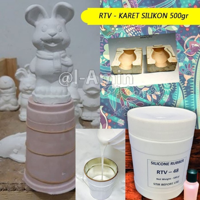 Silicone Rubber Rtv-48 / Molding Silikon Karet 500Gr Terbaik