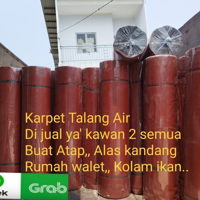 Karpet Talang Air 110 Cm Merah X Hitam Terbaik