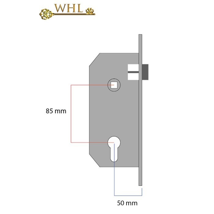 Kunci Pintu Rumah Ses 506 Gold Plated Spain Handle Pintu/Gagang Pintu Limited