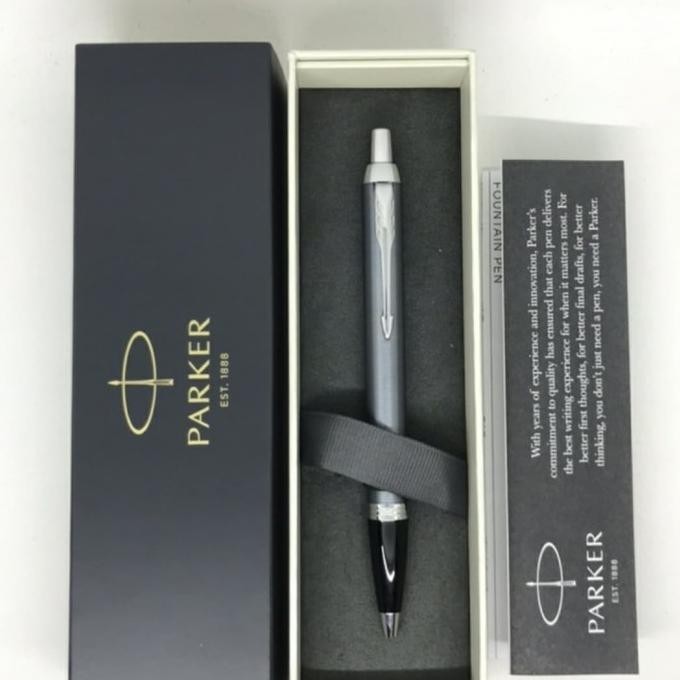 

Pen Parker New Im Blue Grey Ct Ballpoint M.Blk Tb Kp 6675