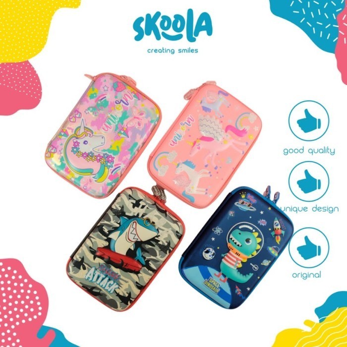 

Ready Kotak Pensil Hardtop Tempat Pensil 3D Smiggle Alike Pencil Case