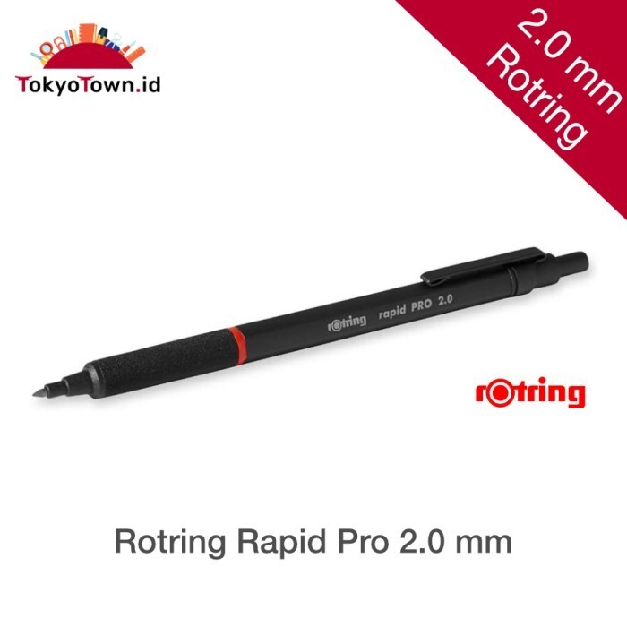 

Ready Rotring Rapid Pro 2.0 mm Drafting Pencil Black