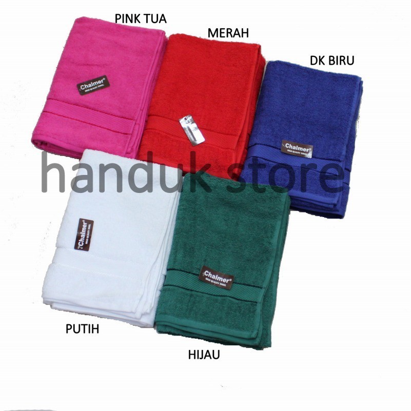 Chalmer Handuk Dewasa Polos uk. 70x135