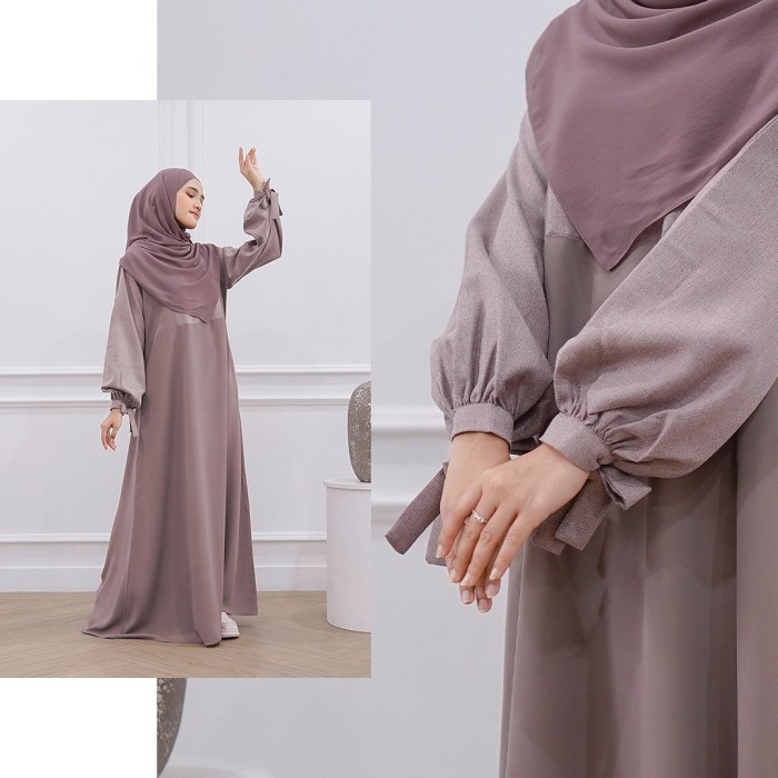 Gamis Long Dress Remaja Dewasa Baju Muslim Modern Kekinian