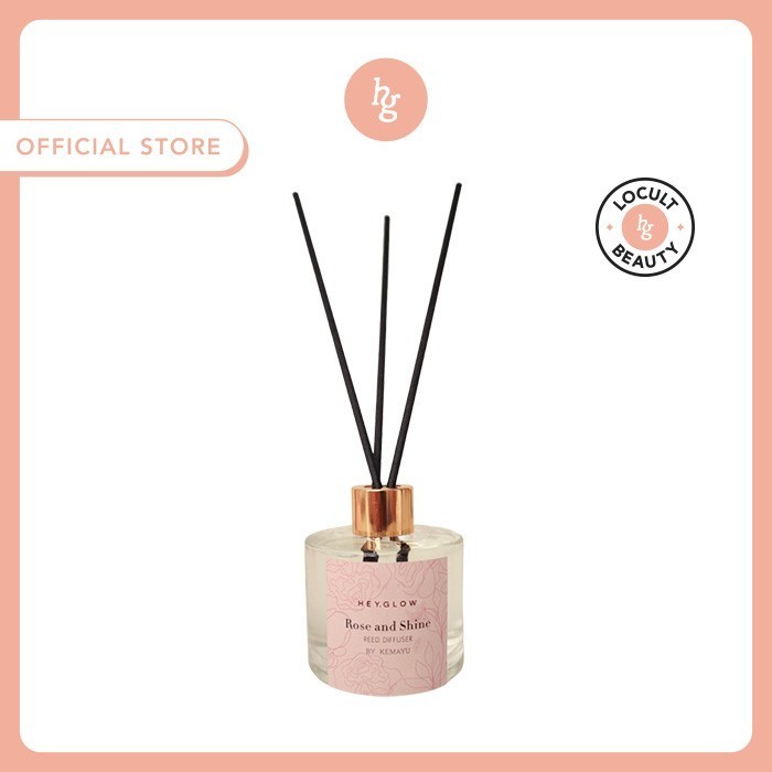 Kemayu - Rose & Shine-Mini Reed Diffuser Hey, Glow X Kemayu Exclusive