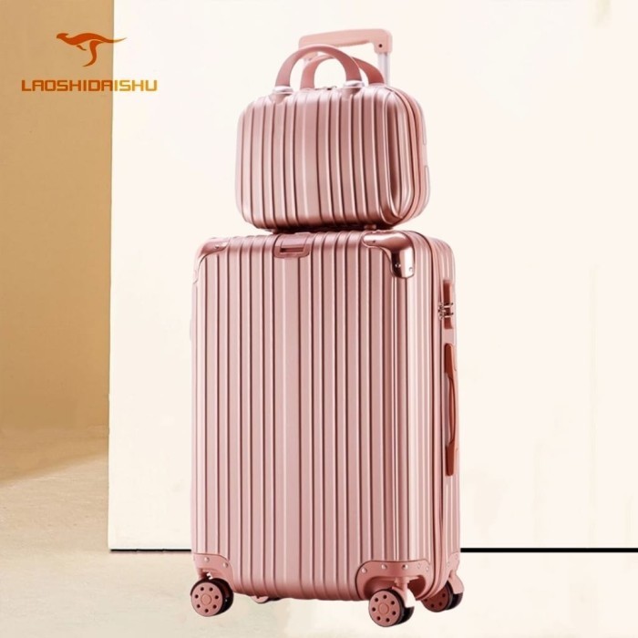 Laoshidaishu A973 Koper 2 In 1 Koper 24 Inch 22 Inch Kabin Bagasi Tas
