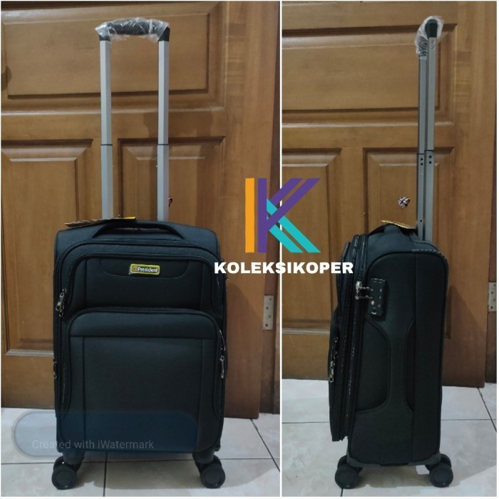 Koper President Original Kanvas Tsa Lock Ukuran Kabin 20 Inch