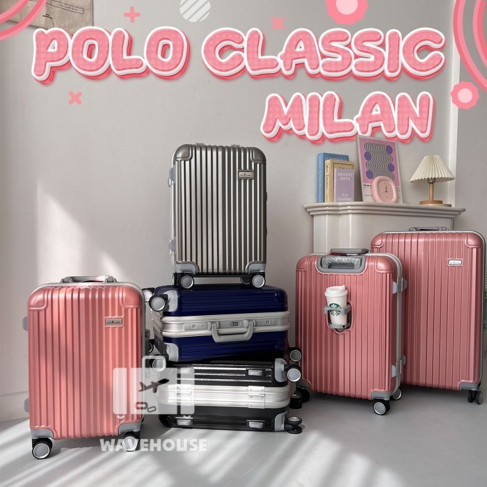 Koper Polo Classic Original Milan Series 20 & 24 Inch Aluminium Frame