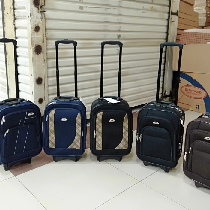 Tas Koper Polo Mini Bahan Cabin Size 16 Inci Roda 2