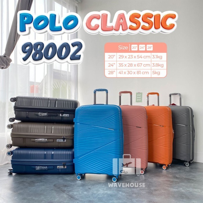 Koper Polo Classic 98002 28 Inch Double Zipper Tsa Lock Expandable