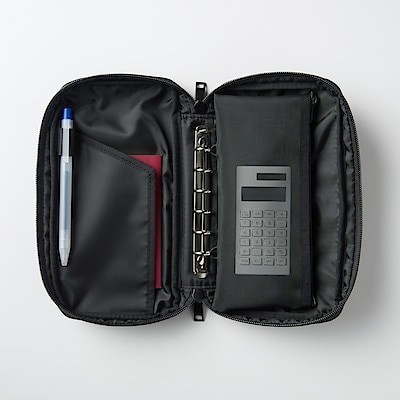 Muji Passport Case With Mesh Pouch - Tas / Tempat Paspor