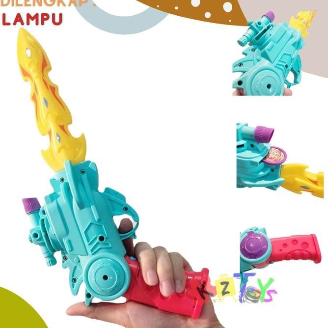 Mainan Pedang Pistol Ultraman 2 In 1 Sword Gun Tembakan Power Combat Anotteme