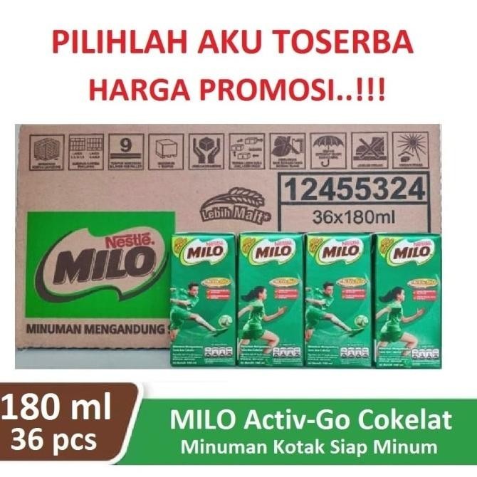 

Susu Milo Kotak Coklat ACTIVE GO UHT - 180 ml (1 dus isi 36)