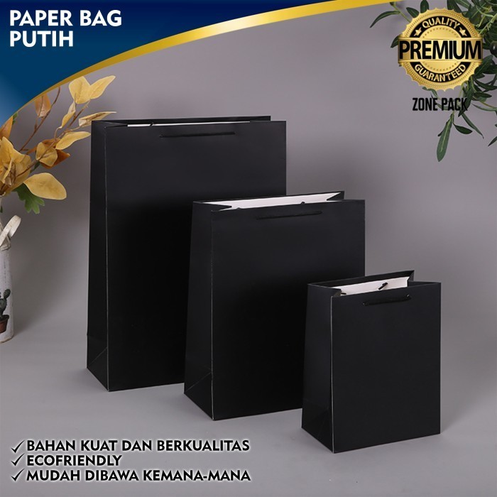 

siap kirim] Paper Bag Hitam Paper Bag Hitam Polos Souvenir Paper Bag Gift Bag