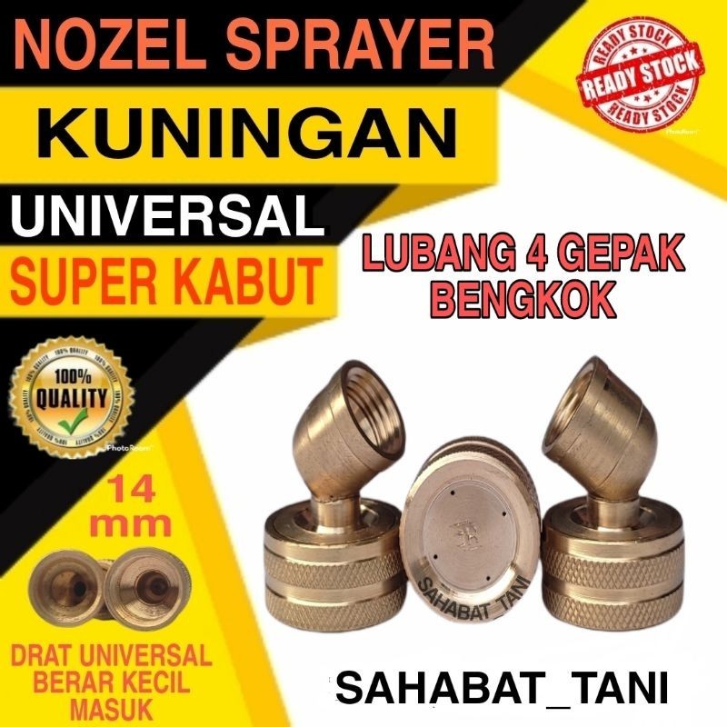 NOZEL SPRAYER LUBANG 4 BENGKOK GEPAK KABUT UNIVERSAL