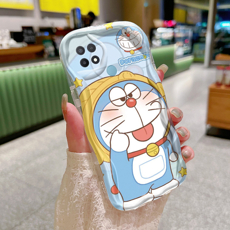 Casing Hp OPPO A15 A15s A35 Case sarung HP pola Doraemon menyenangkan Cases kartun Kesing pelindung 