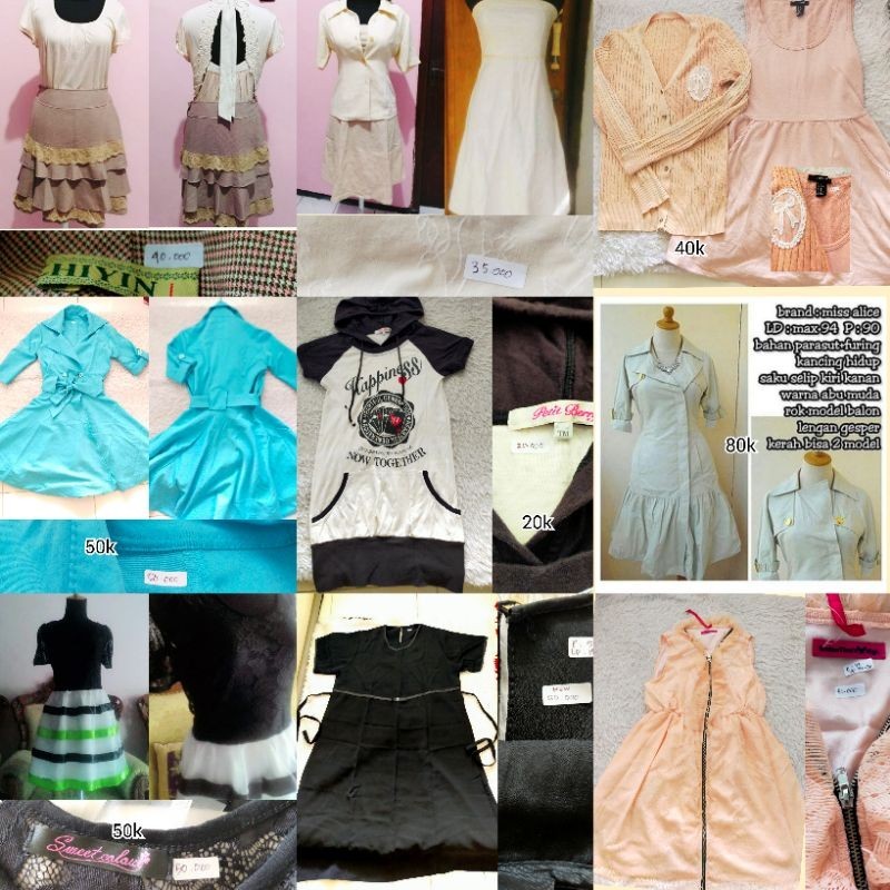 Preloved Dress /Setelan Dress/ Dress Coat/ Dress Hamil