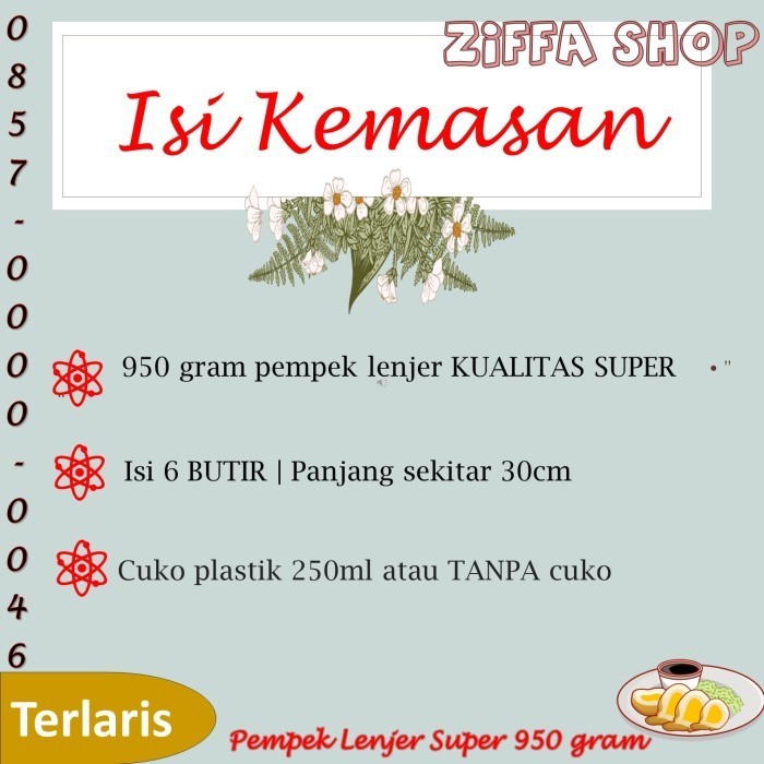 

Pempek Lenjer Super Sony + Cuko Plastik Empek Soni Son Haji Lampung
