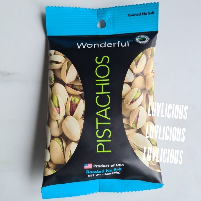 

WONDERFUL PISTACHIOS PISTACHIO ROASTED NO SALT KACANG PANGGANG