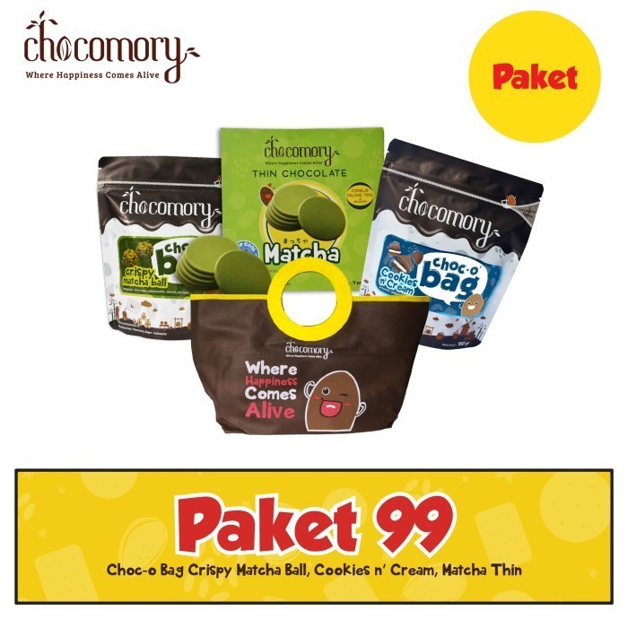 

Paket 99 (Matcha Ball + Chocobag CnC + Chocobar Matcha + Strawberry)