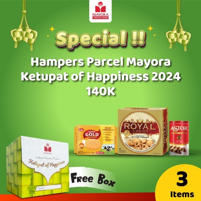 

Hampers Parcel Mayora Ketupat of Happiness 2024 - 140K