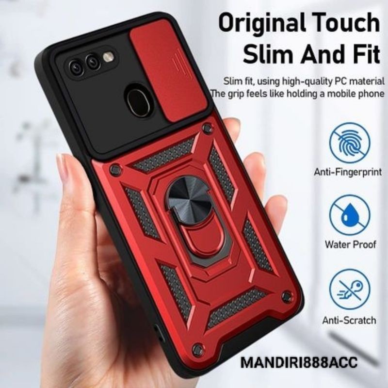 CASE ARMOR TRANSFORMER REALME 2 PRO CASING AMROR SLID+RING PROTECTOR KAMERA  ROBOT HARDCASE