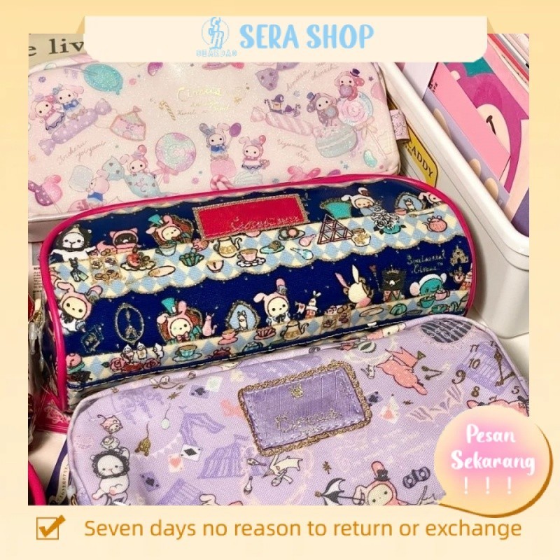 

◈♈Sera Sanrio Jepang Keluar dari Cetak Kotak Pensil Sedih Sirkus Lucu Kapasitas Besar Kartun Bernilai Tinggi Kotak Pensil Tas Kosmetik