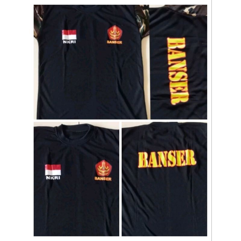 KAOS BANSER HITAM VARIASI LORENG