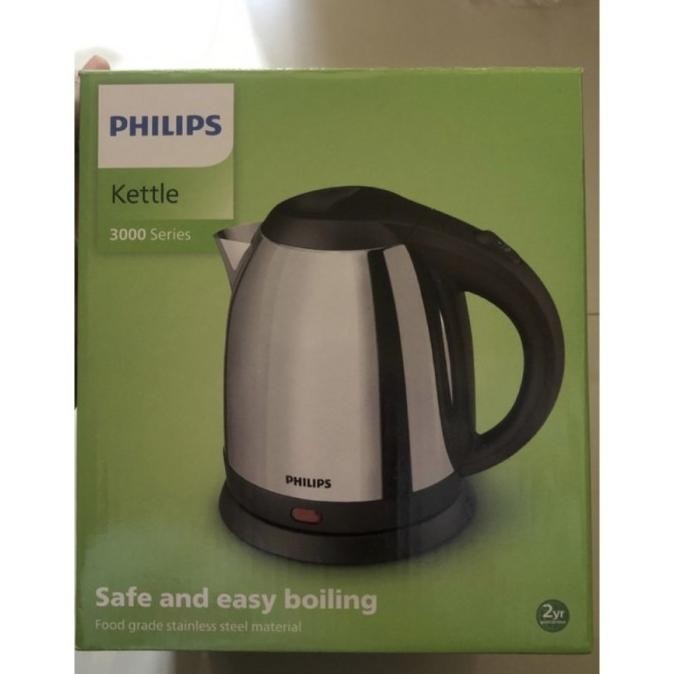 Philips Teko Listrik Kettle Ceret 1.2 L Stainless Steel Hd 9303 Hd9303 Deksajaya