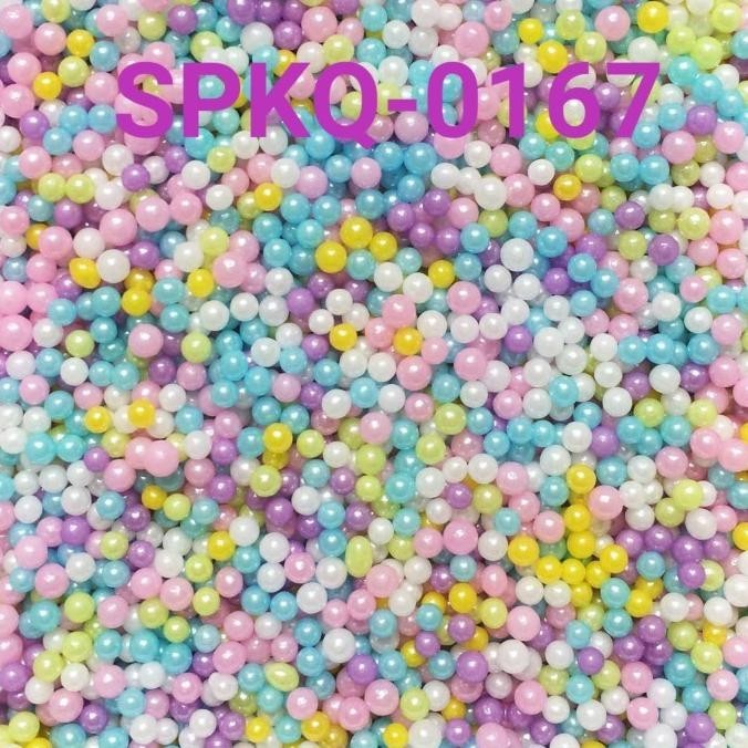 

SPKQ-0167 Sprinkles sprinkle sprinkel 250gr mutiara warna pastel