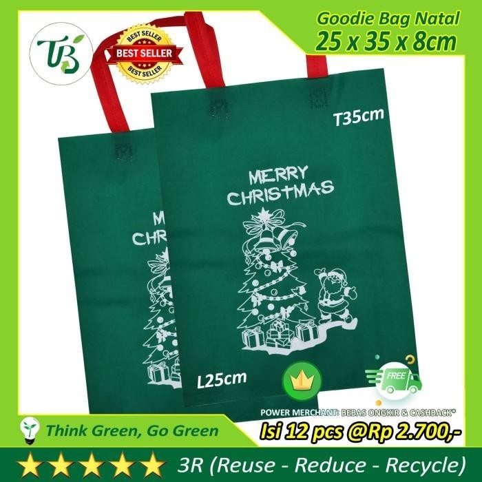 

Goodie Bag Tas Spunbond Hari Raya Natal Idul Fitri Bukan Paper Bag Dus 022