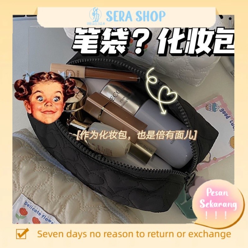 

✖Xiaohongshu blogger Xiaohua krim putih tempat pensil lucu tas penyimpanan alat tulis siswa perempuan berkapasitas besar bernilai tinggi